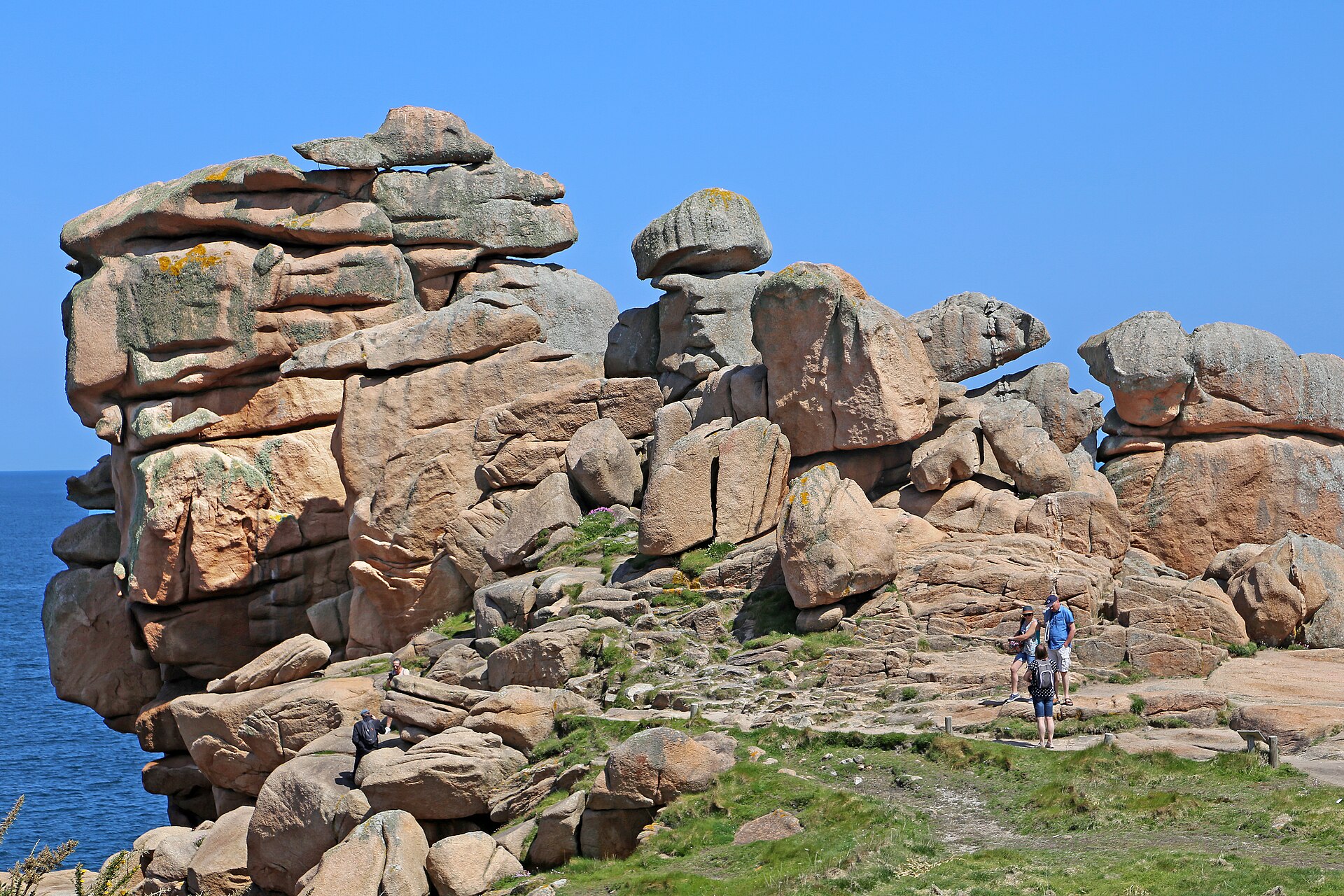 Rochers de la Côte de Granit Rose, en Bretagne