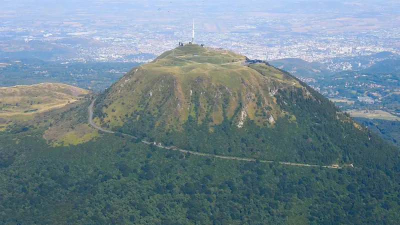 Paysage des volcans d’Auvergne